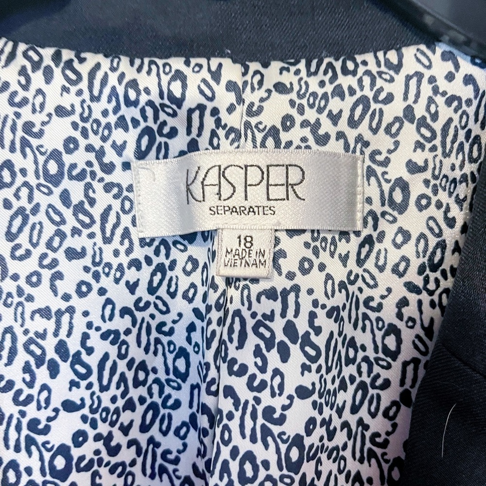 Kasper Separates Navy Blazer Jacket - Euc! - image 6